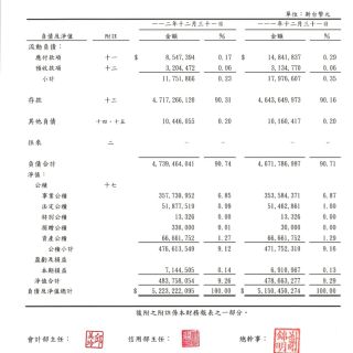 113負債及淨值